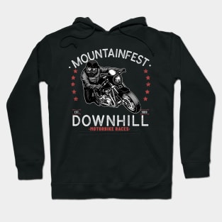 Mountainfest Downhill Motorbike Race Graphic Motorcycle Hoodie